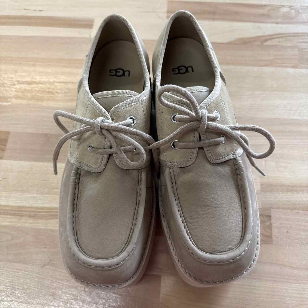 Ugg Size 8 Beige Suede Cityfunc Platform Shoe