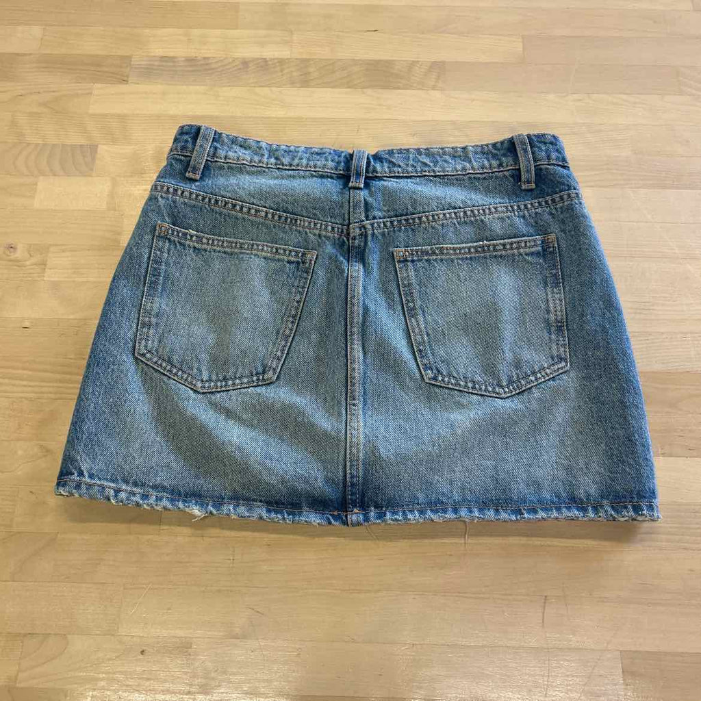 zara Size XS Blue Denim Preloved Skirt
