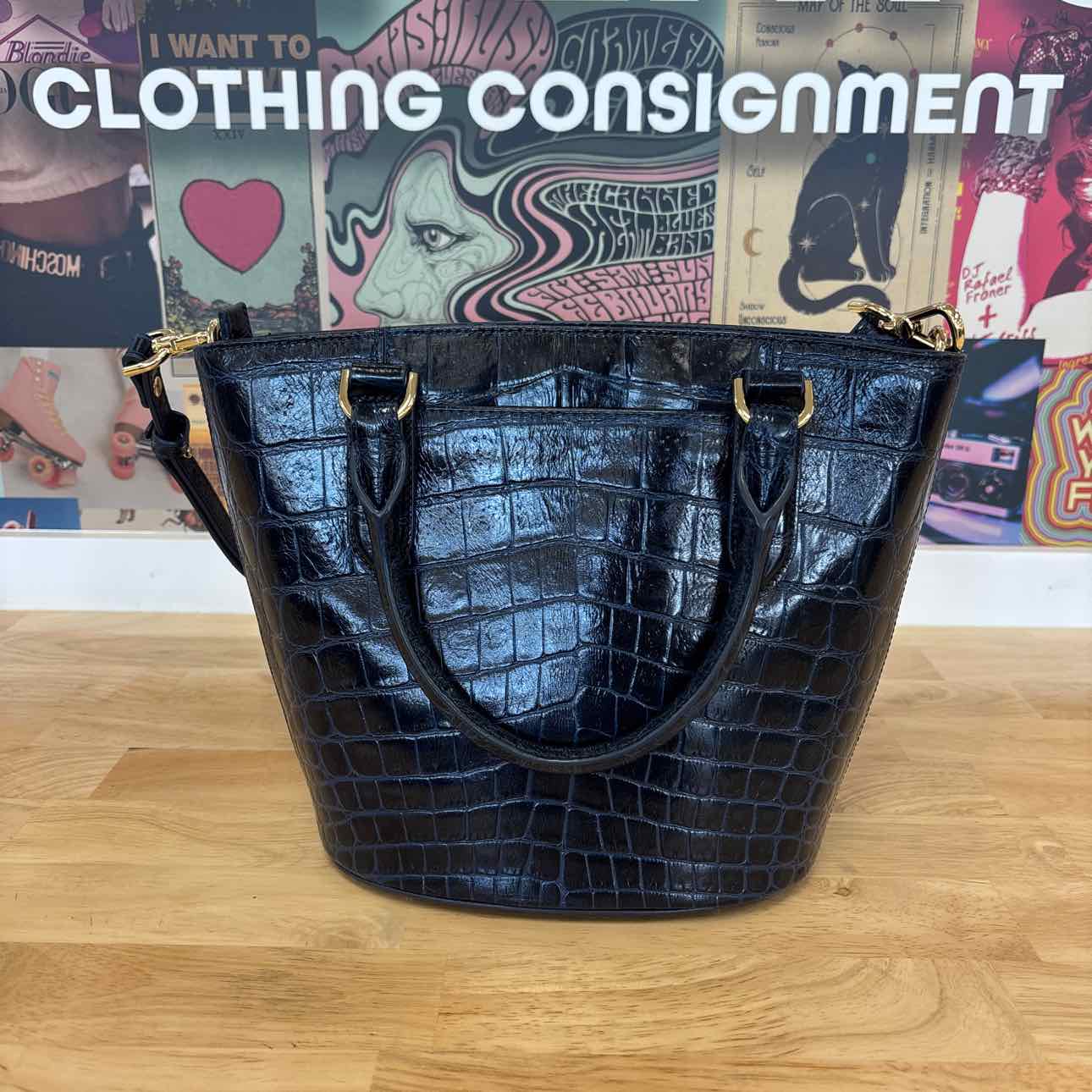 Brahmin Navy Preloved Handbag