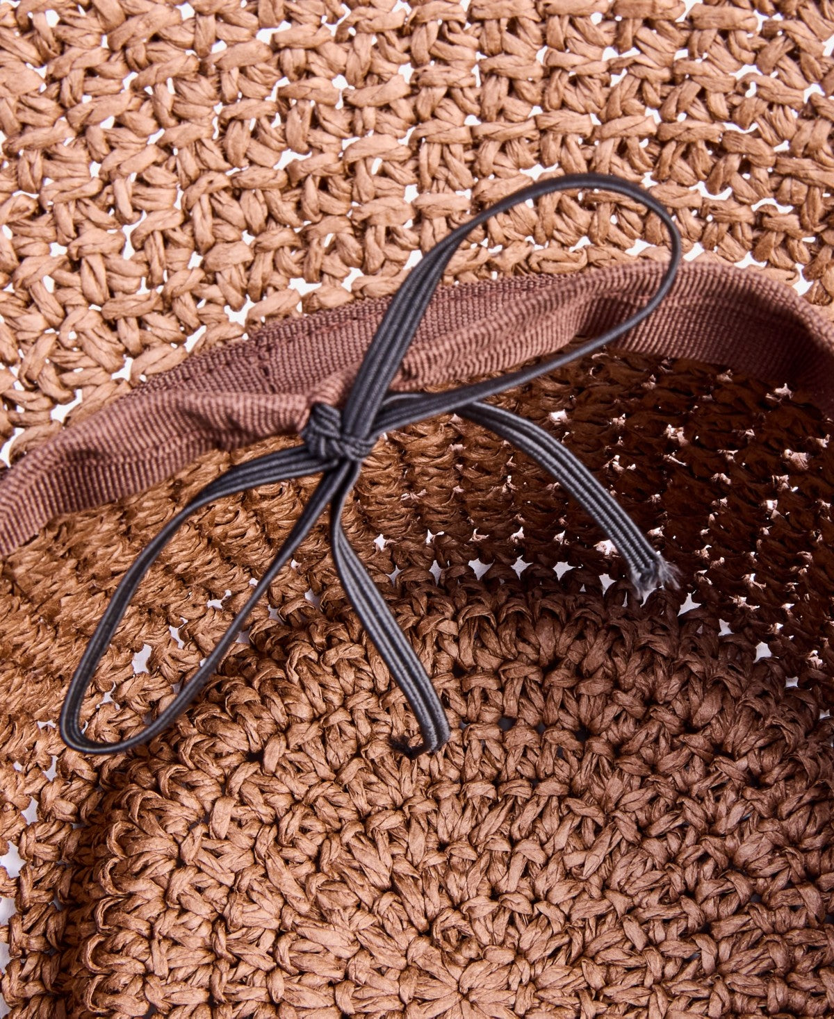 I.N.C. International Concepts Straw Telescope Bucket Hat Chocolate ONE SIZE