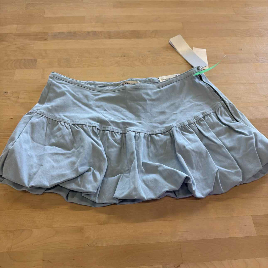 Madden Girl Juniors' Bubble Mini Skirt - Light Wash