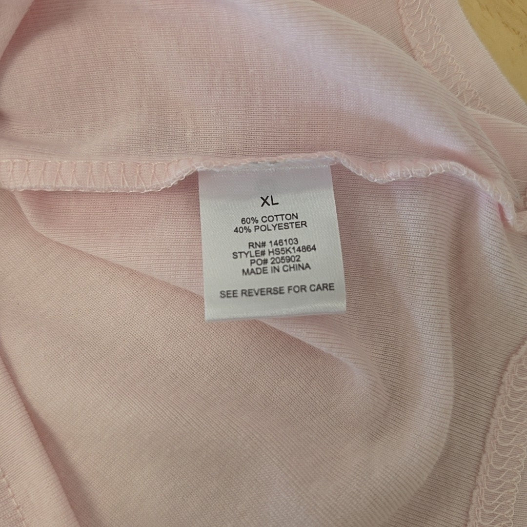 hippie rose Size XL raphic Baseball Tee - Pink Coast