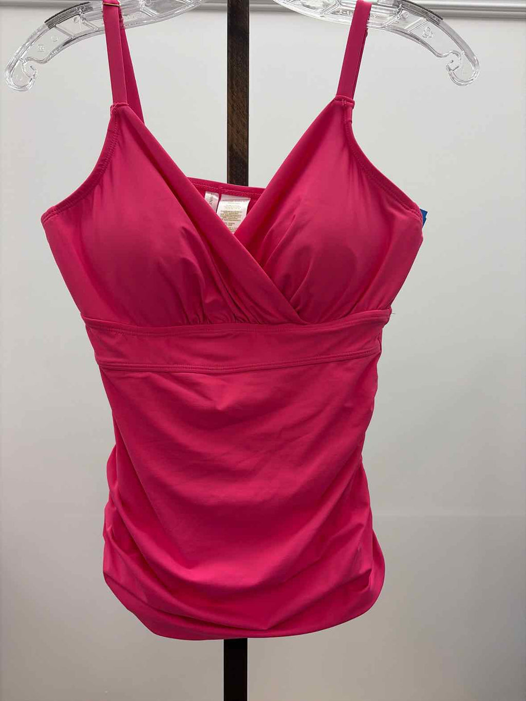 Anne Cole Women's Surplice Underwire Tankini Top - Pink Glow