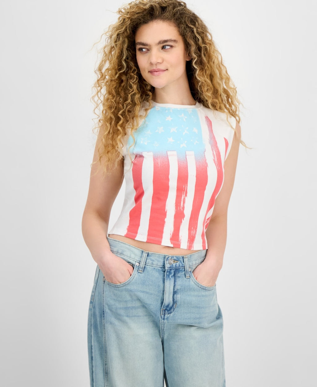 Grayson Threads Size XS Flag-Print T-Shir