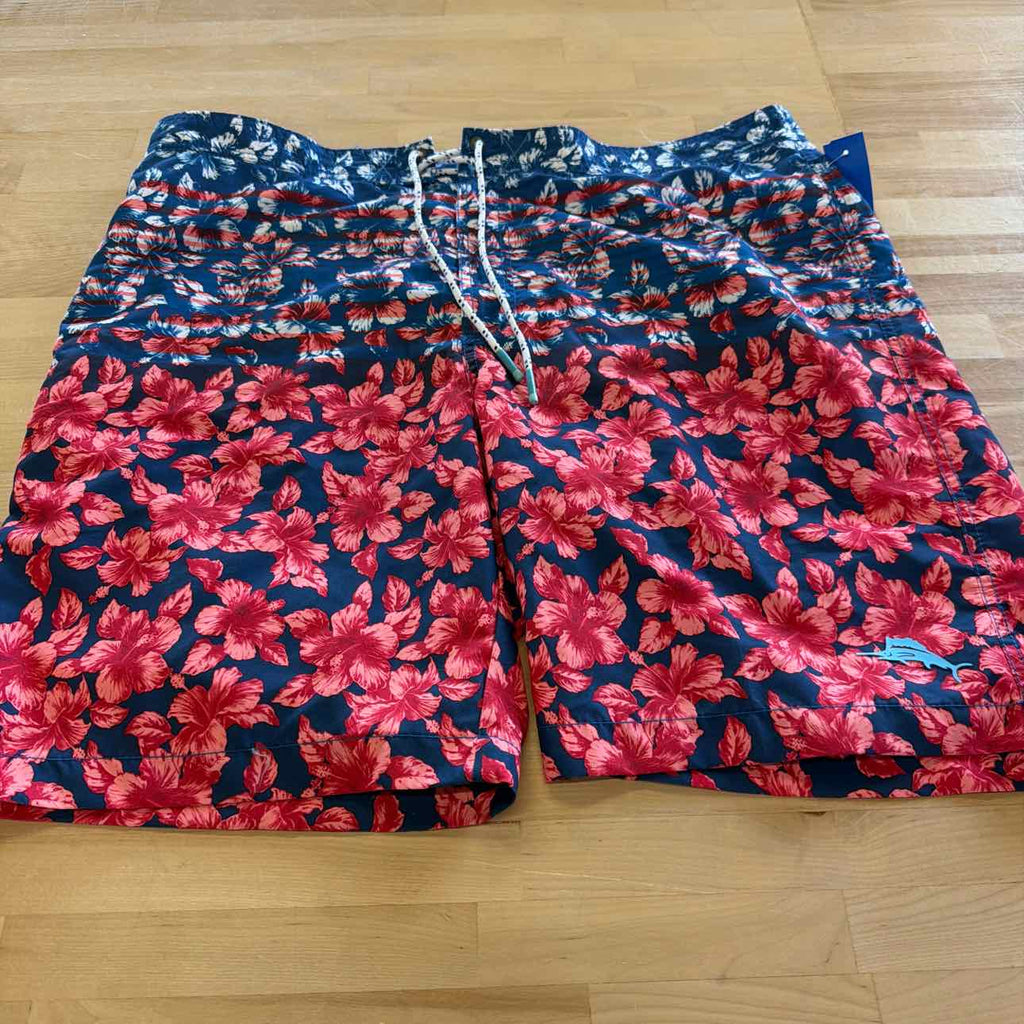 Tommy Bahama Size XL Blue Red MENS Swimwear