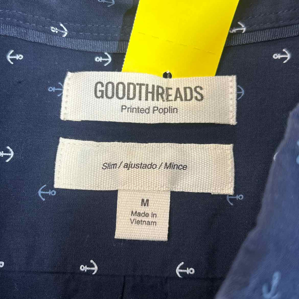 GoodThreads Size M Blue Preloved MENS Button Down Shirt