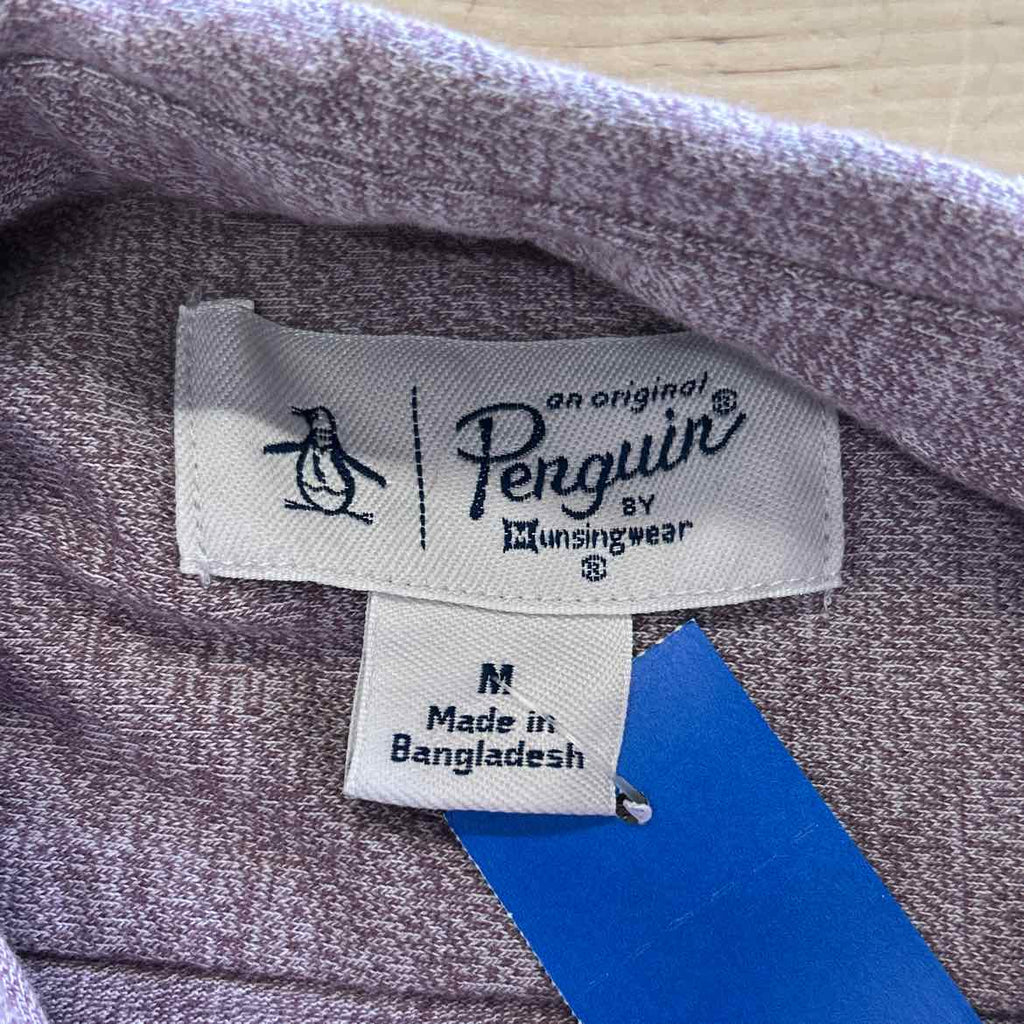 Penguin Size M Light Red Preloved MENS Button Down Shirt