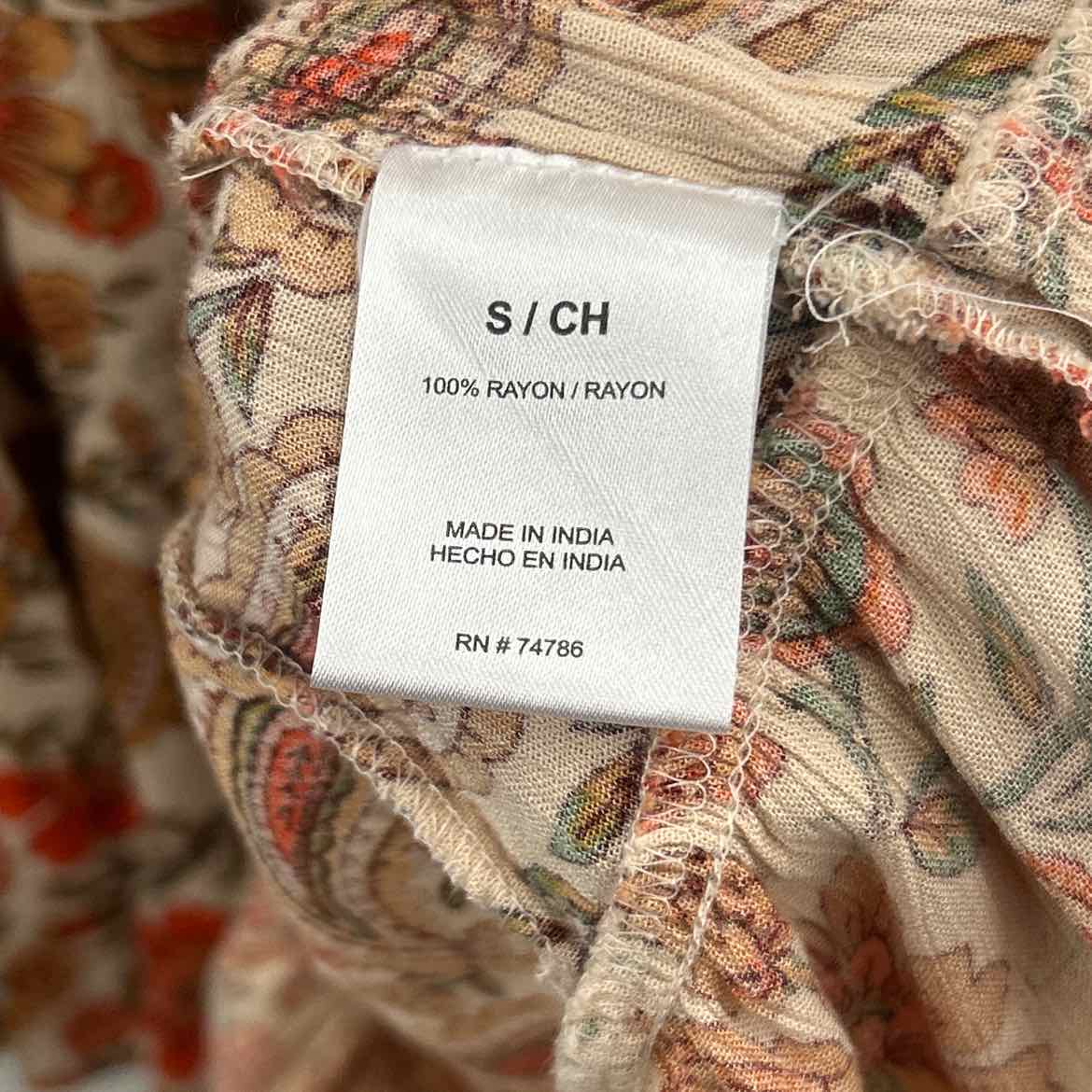 Bila Size S Orange Preloved Dress