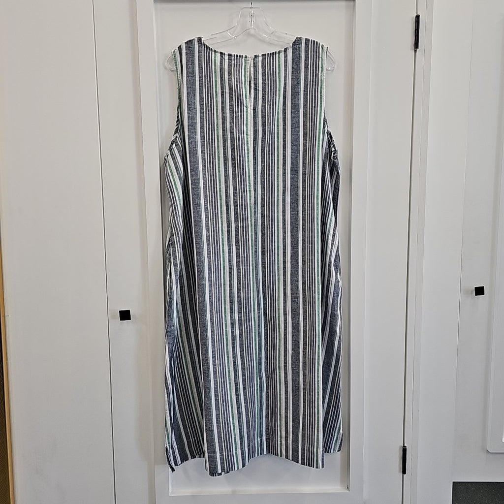 Liz Claiborne Size XXL Blue & Green Dress