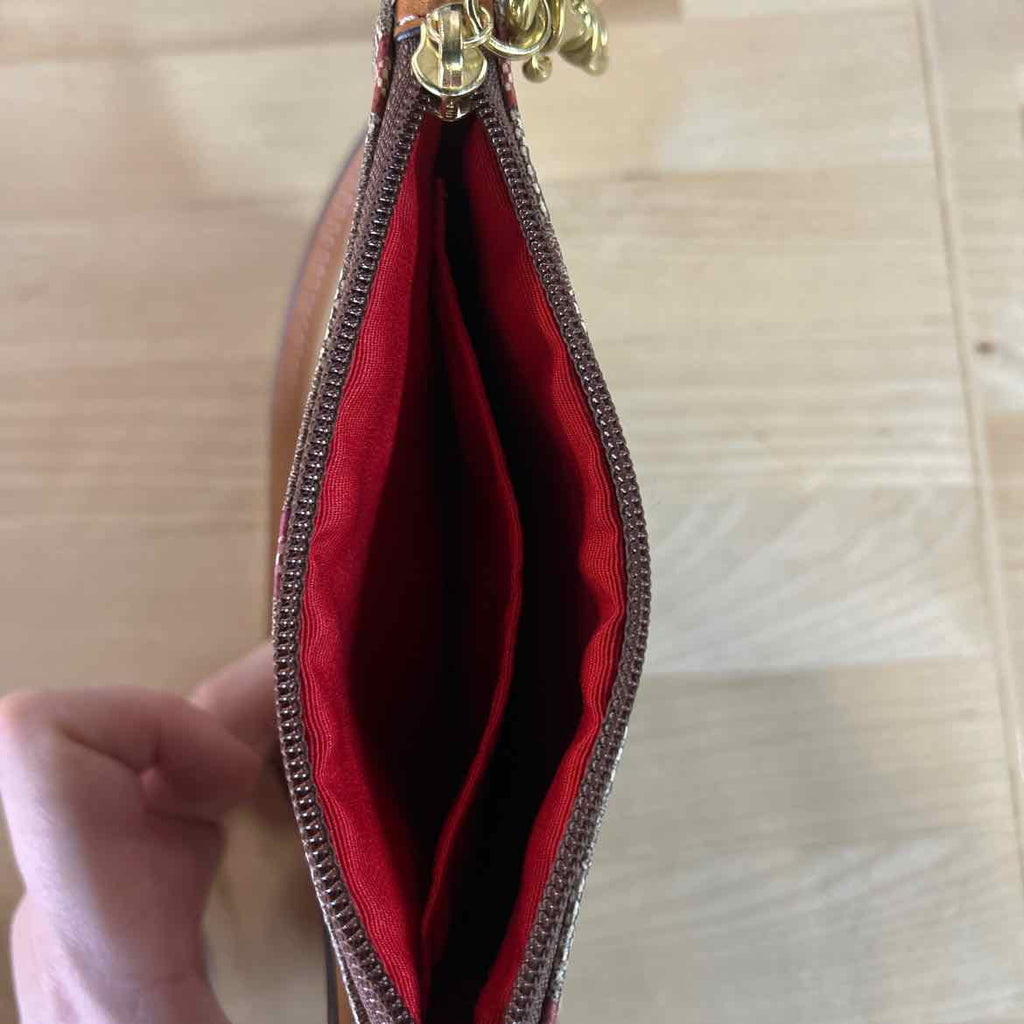 Coach Brown Wristlet