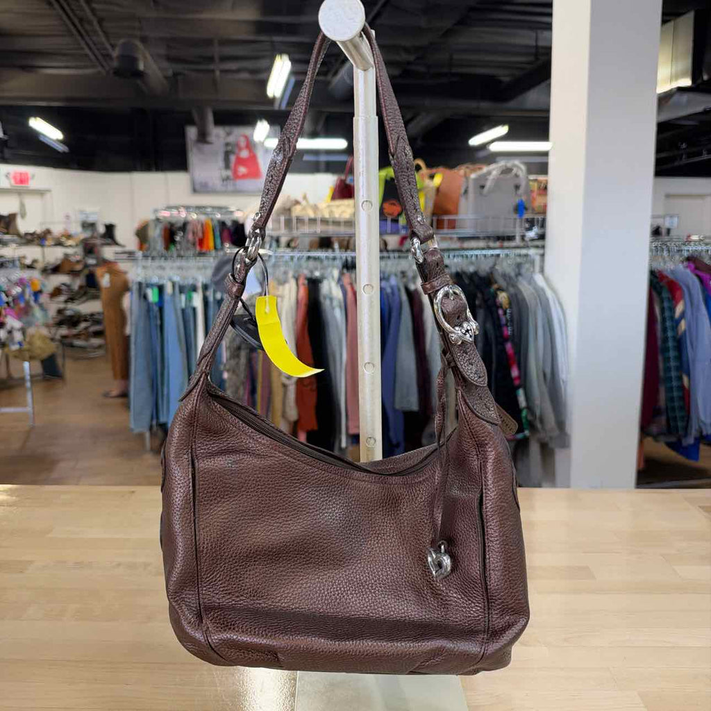 Brighton Brown Leather Preloved Handbag