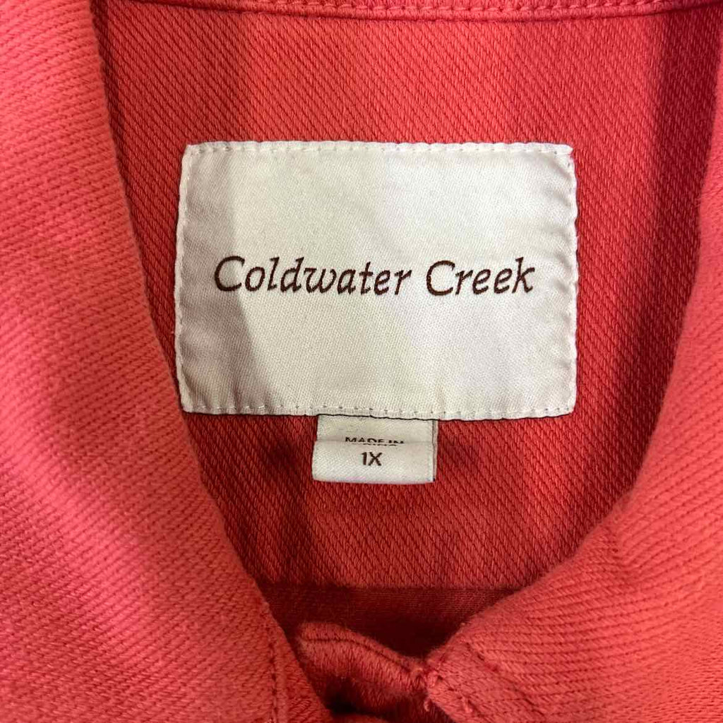 Coldwater Creek Size 1X Orange Jacket