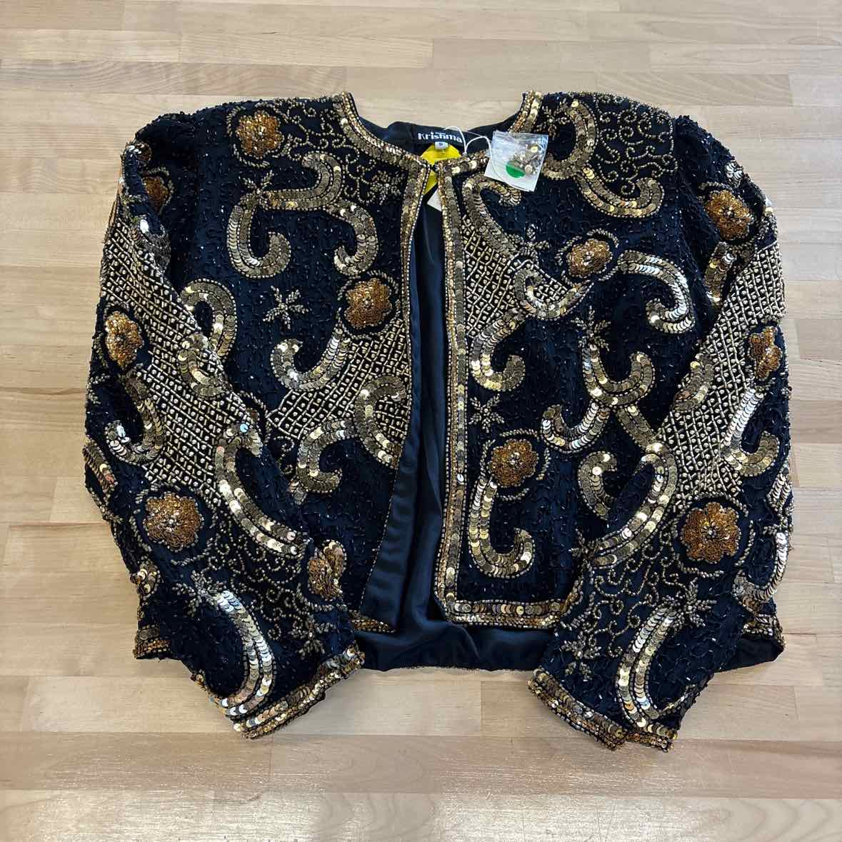Krishma Size S Black & Gold Jacket