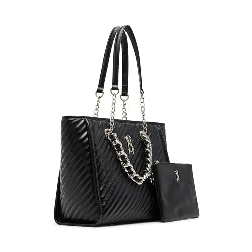 Steve Madden Bkatt-H Tote with Pouch Black Bags