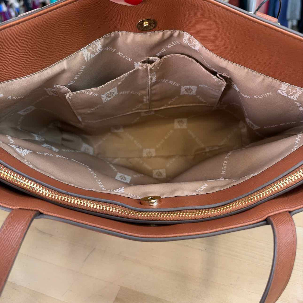 Anne Klein Brown Tote Leather Totes