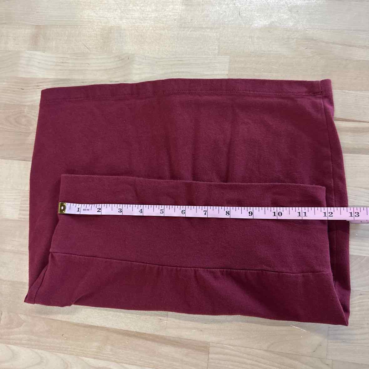 Charlotte Russe Size S Burgundy Cotton Skirt