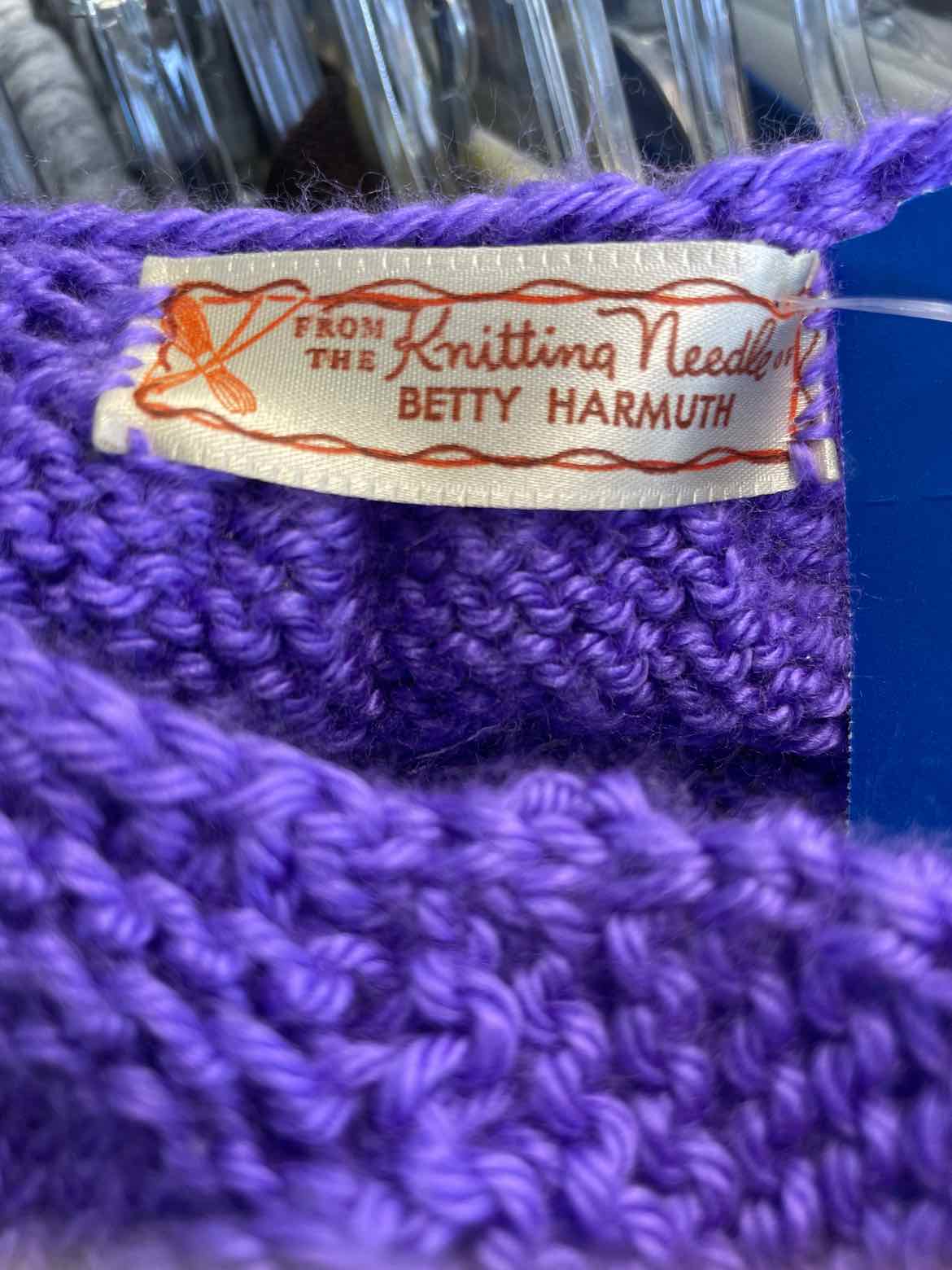 Betty Harmuth Purple Sweater