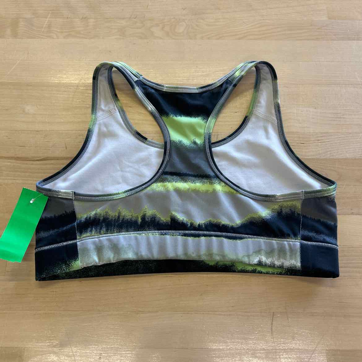 Nike Size M Gray Green Preloved Sports Bra