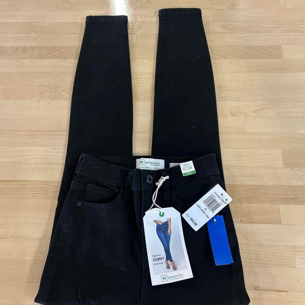 RE Generation Size 0 Curvy 27in. Hi Rise Denim Jeans