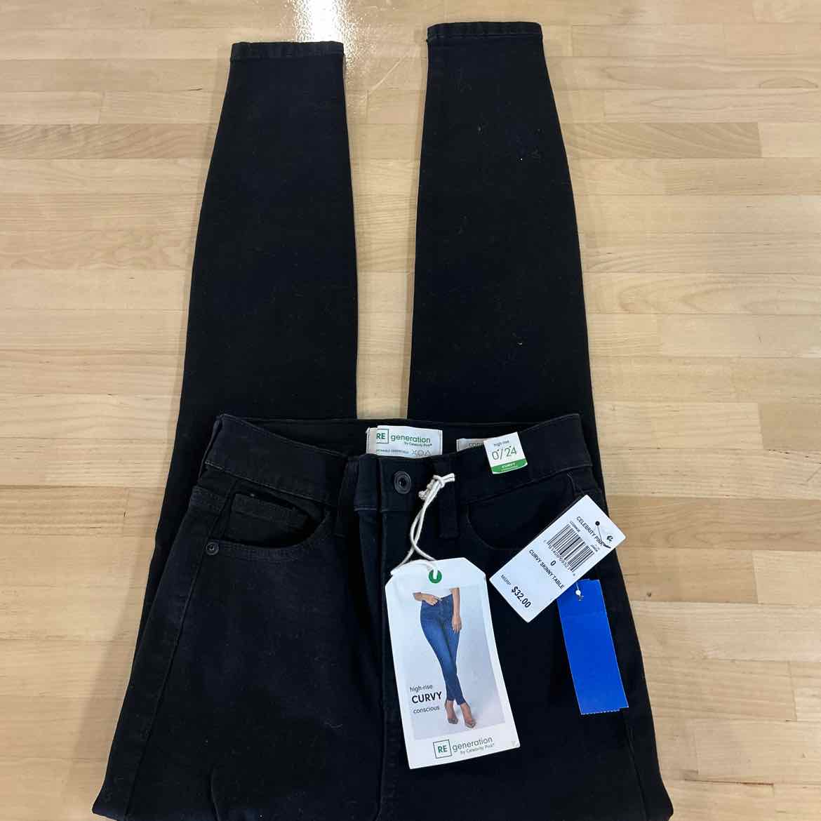 RE Generation Size 0 Curvy 27in. Hi Rise Denim Jeans