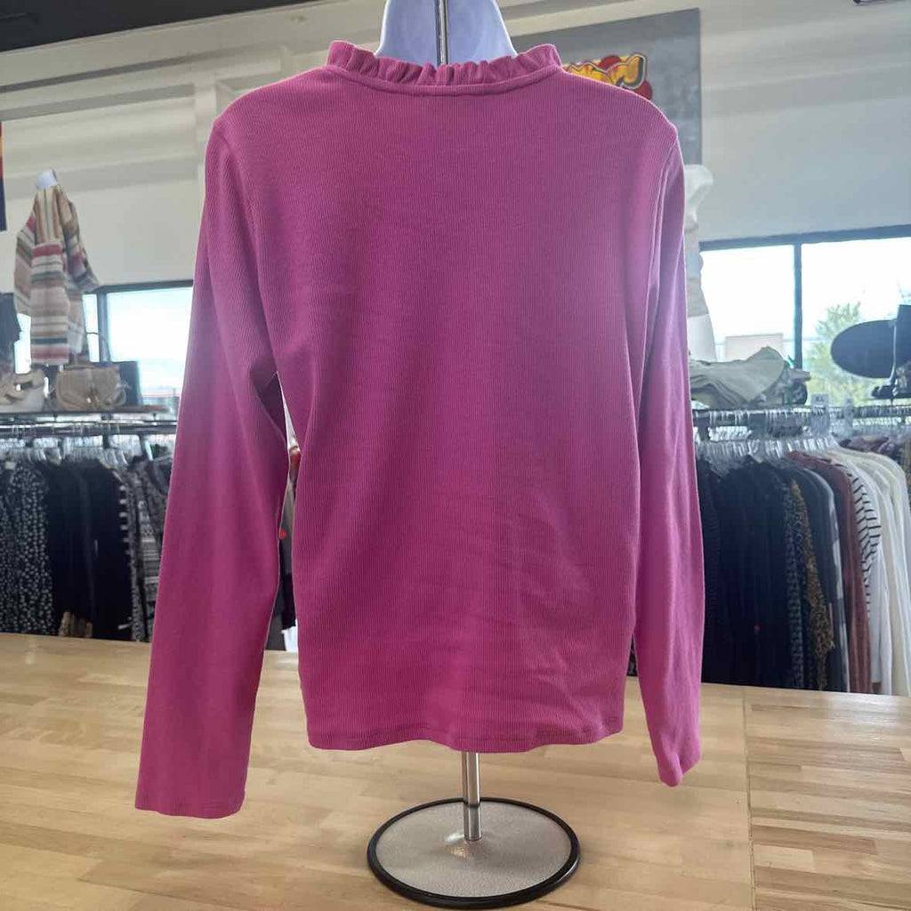 CeCe Size M Pink Long Sleeve