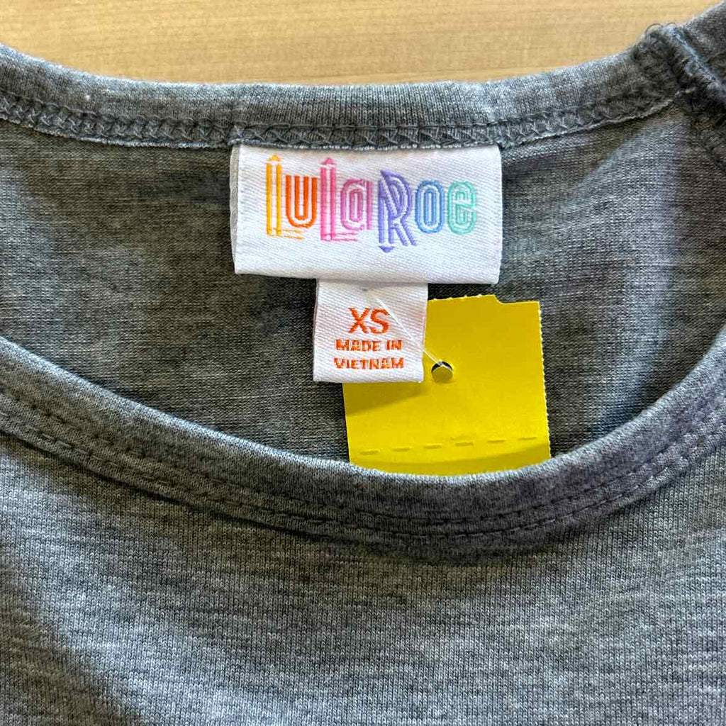LulaRoe Size XS Gray Long Sleeve