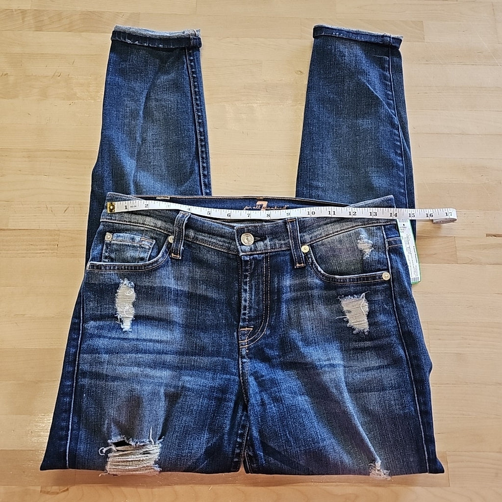 7 for all mankind Size 26 Blue Denim Preloved Jeans