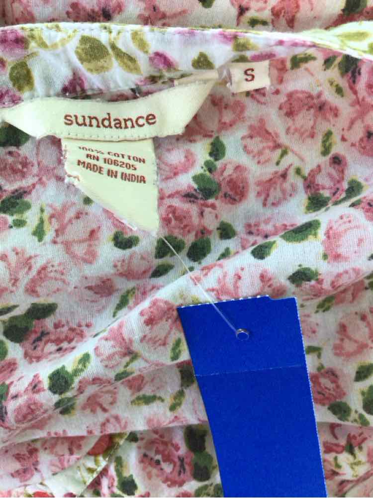 Sundance Size S Pink Print Shirt