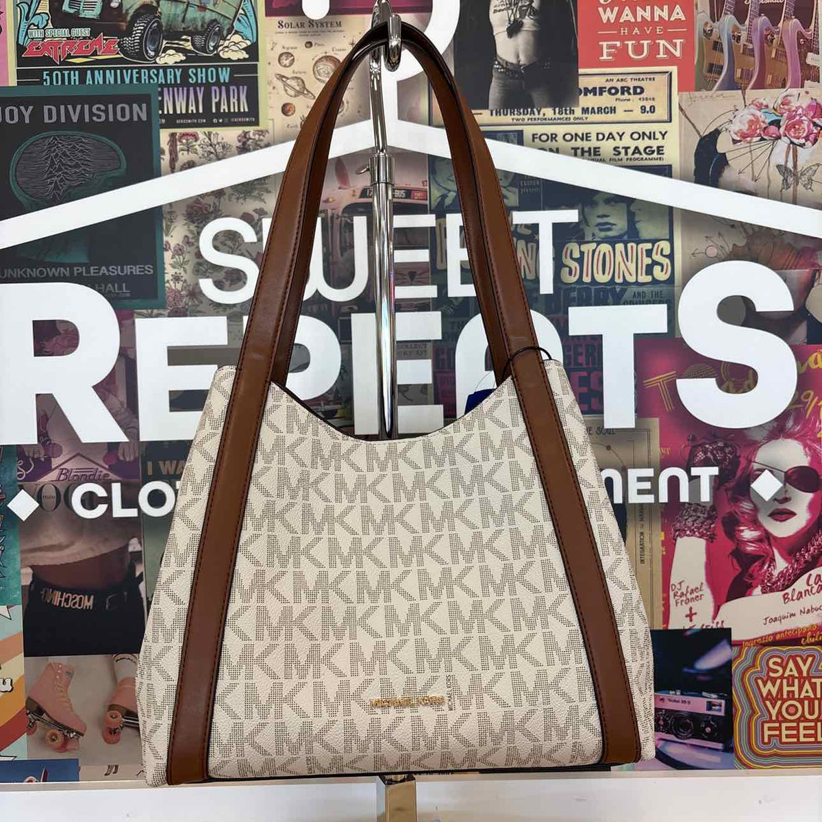 Michael Kors Cream/Brown Handbag