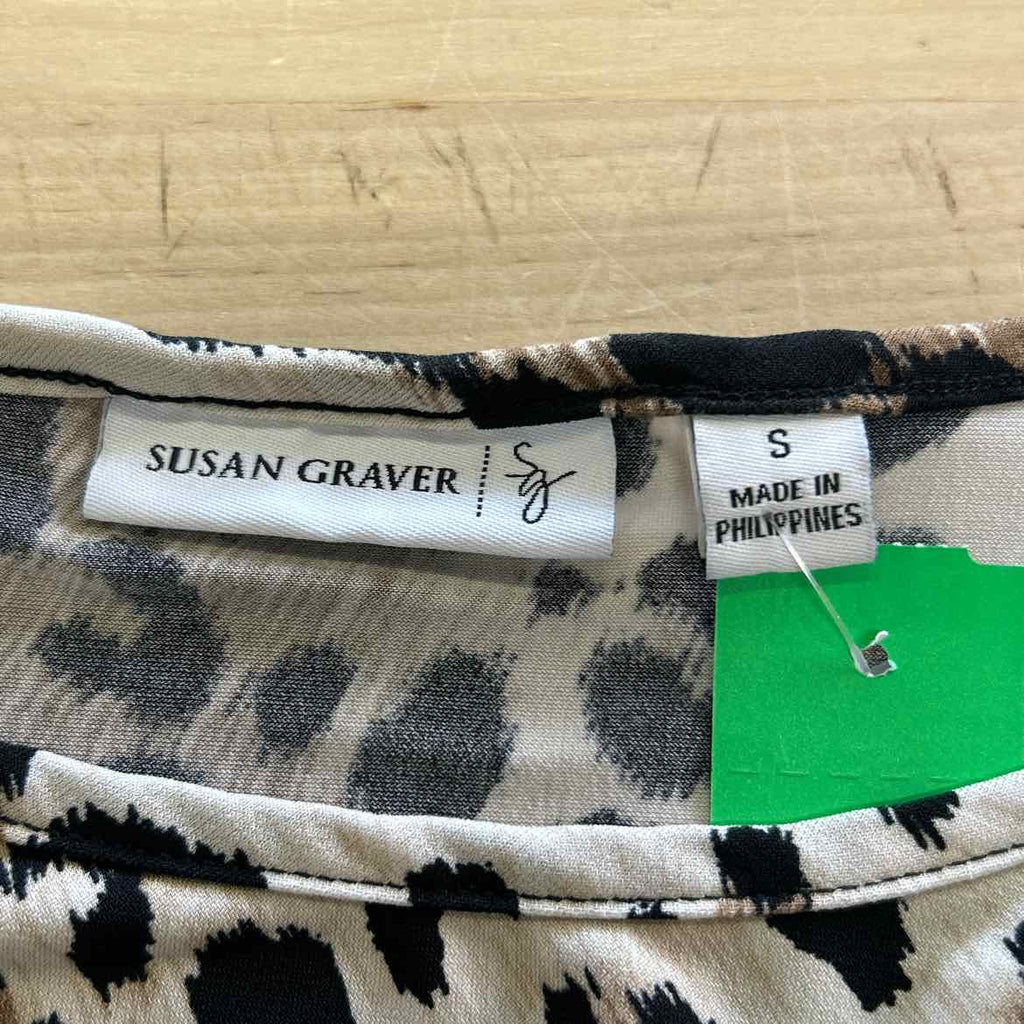 Susan Graver Size S Brown Preloved Blouse SS