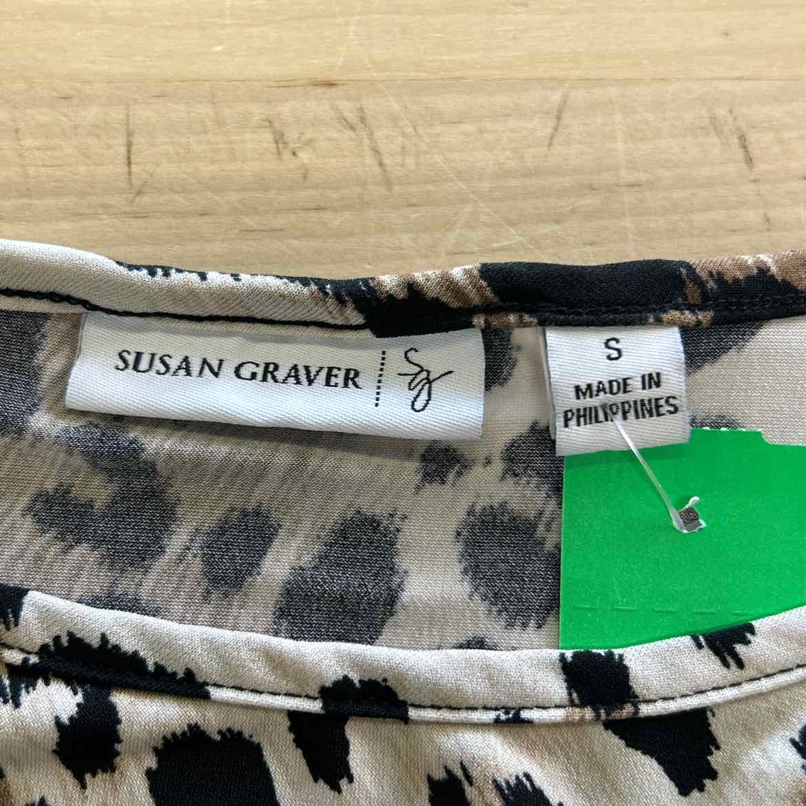Susan Graver Size S Brown Preloved Blouse SS