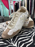 Tory Burch Size 10 Tan/white Sneakers