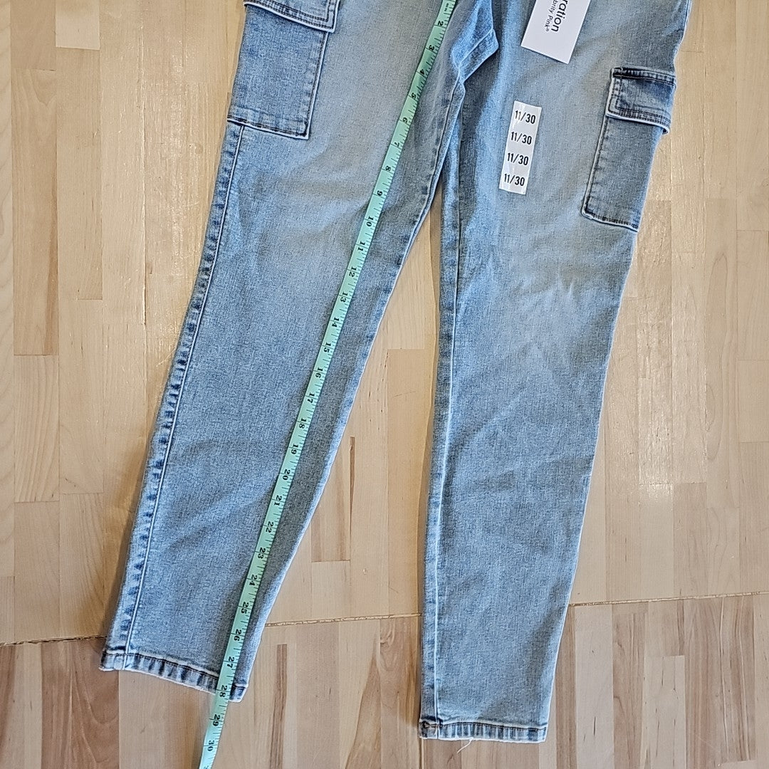 Celebrity Pink Juniors' High-Rise Skinny Cargo Jeans