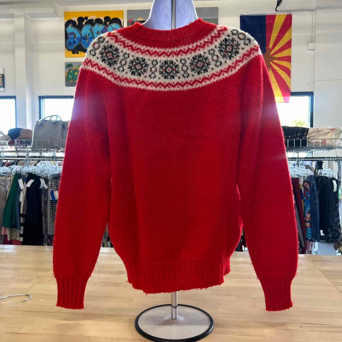 The Scotch House Size S Red Wool Preloved Sweater