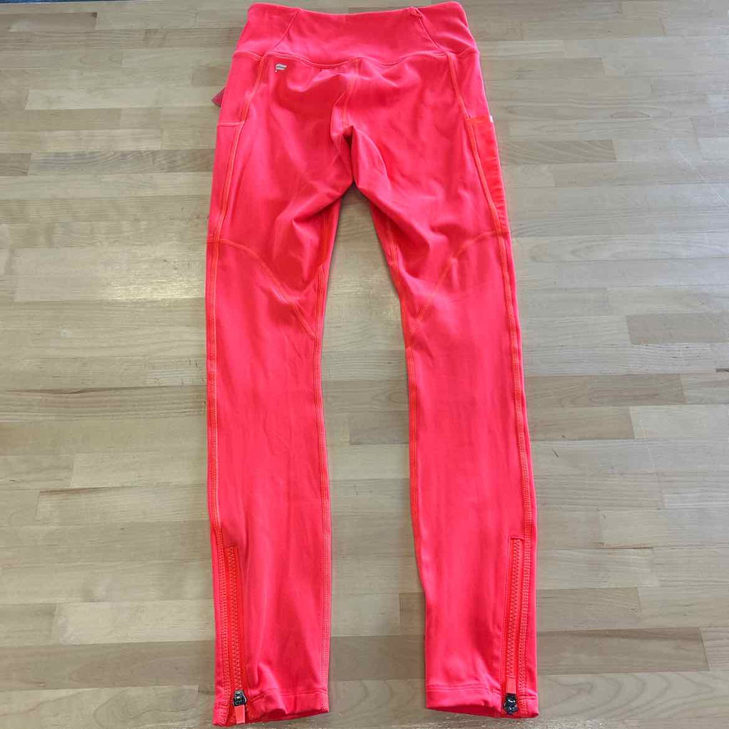 Fabletics Size S Orange Preloved athletic leggings