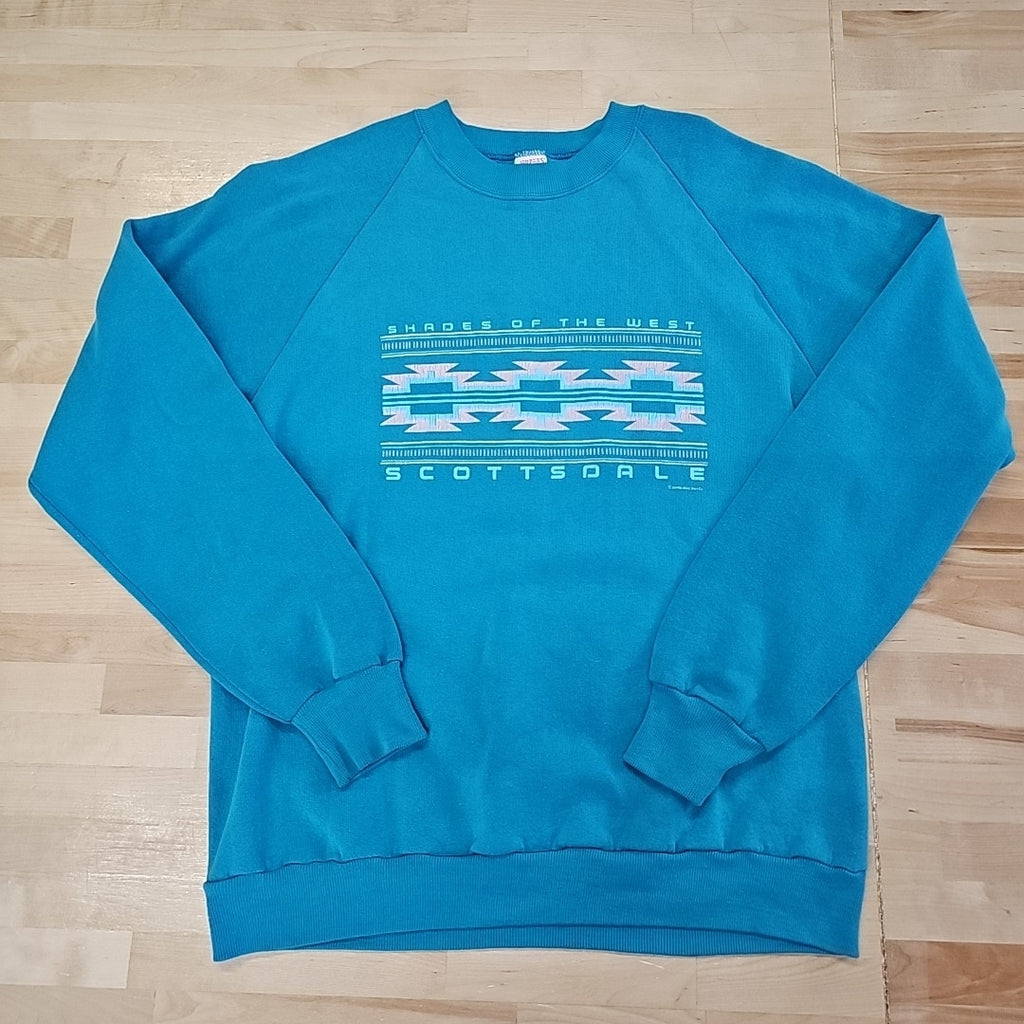 Jerzees Size L Blue Sweatshirt