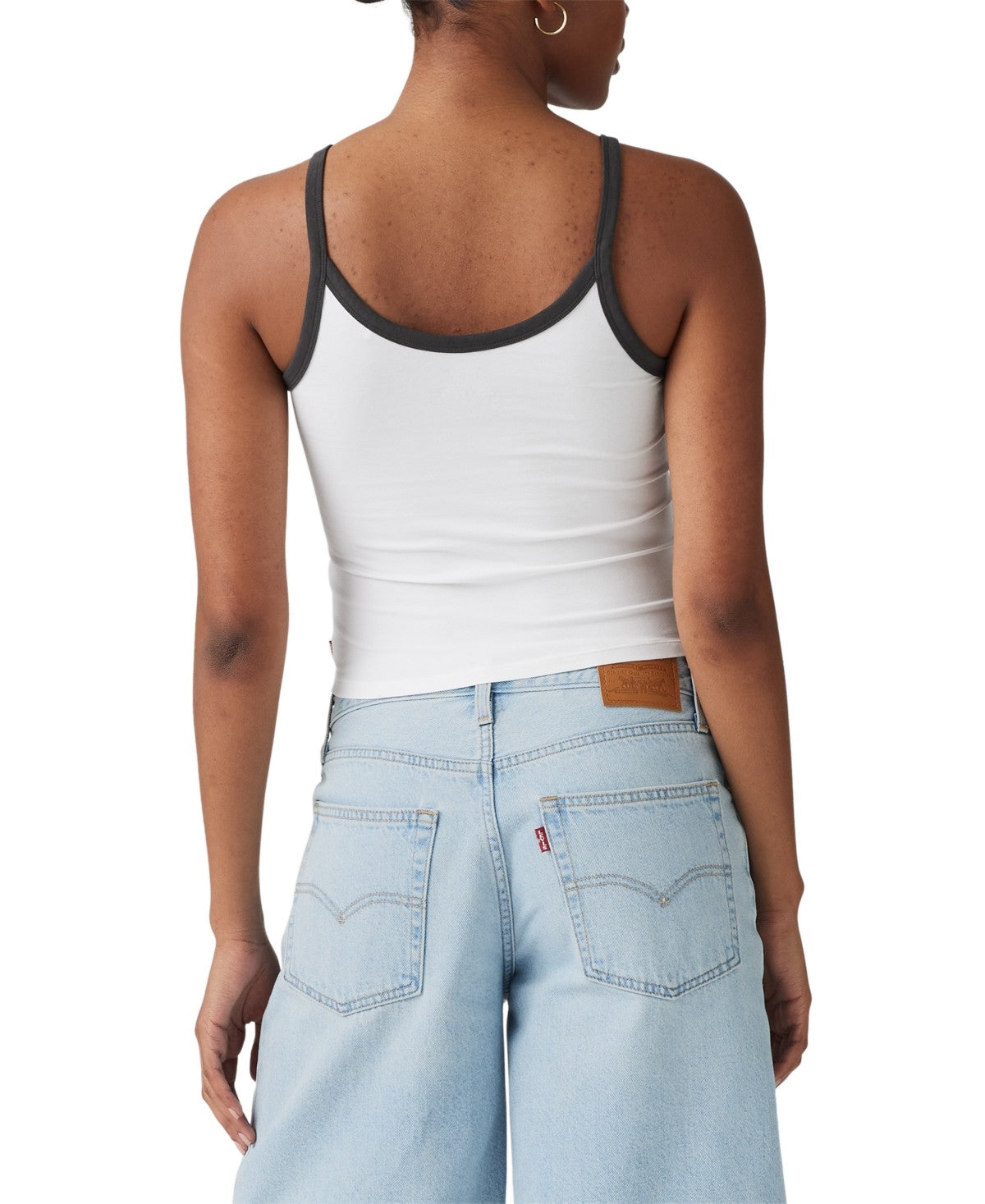 Levi's Size XXL Molly Tank Top - Festival Logo Bright White/pirate Black
