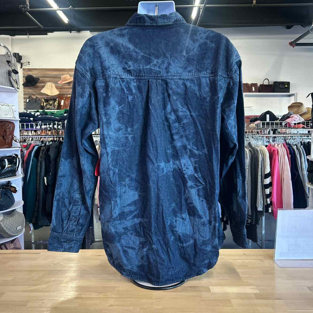 Mode Of One Size M Blue New MENS Long Sleeve Shirt