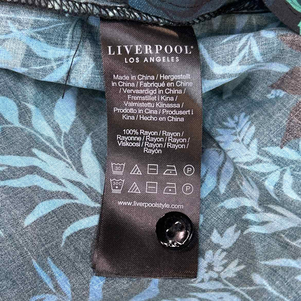 Liverpool Size M Blue Preloved Blouse LS