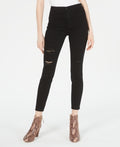 Juniors Celebrity Pink Curvy  Hi Rise Denim Jeans - Size 0 - black
