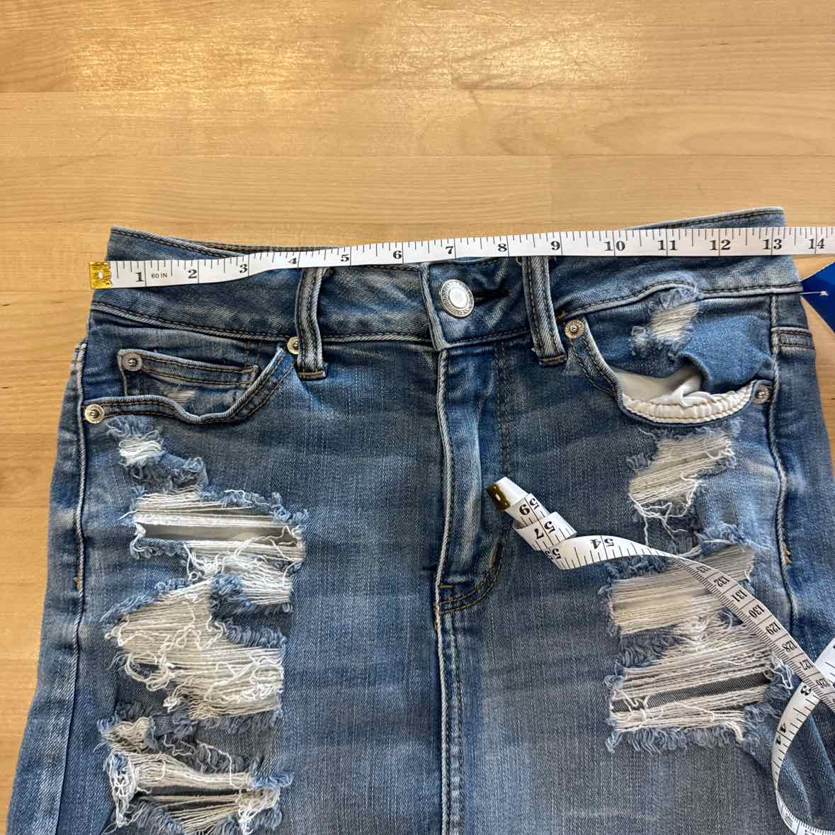 American Eagle Size 4 Blue Skirt