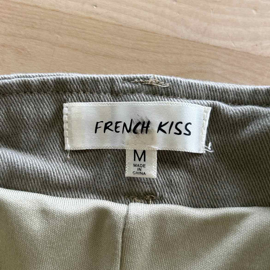 French Kiss Size M Green Denim Preloved Skirt