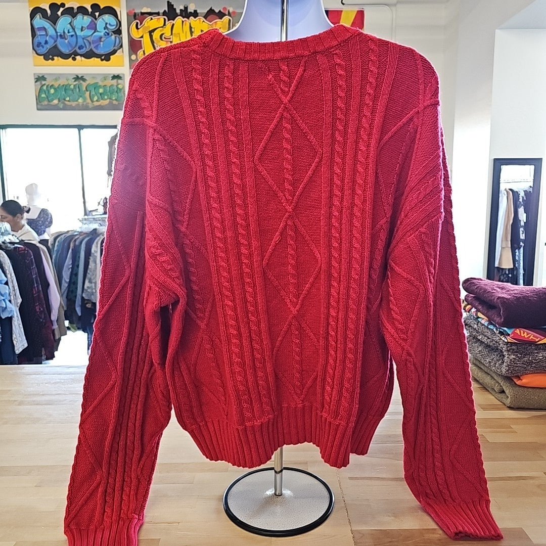Cotton on Men's Cable Knit Crew Sweater