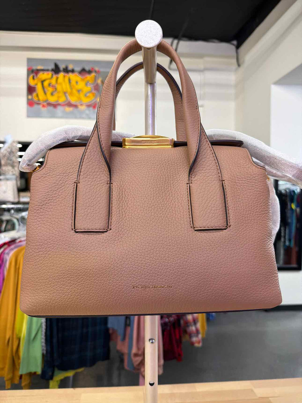 Donna Karan New York Amagansett Soft-Rolled Leather Satchel with Sculpted Magnet