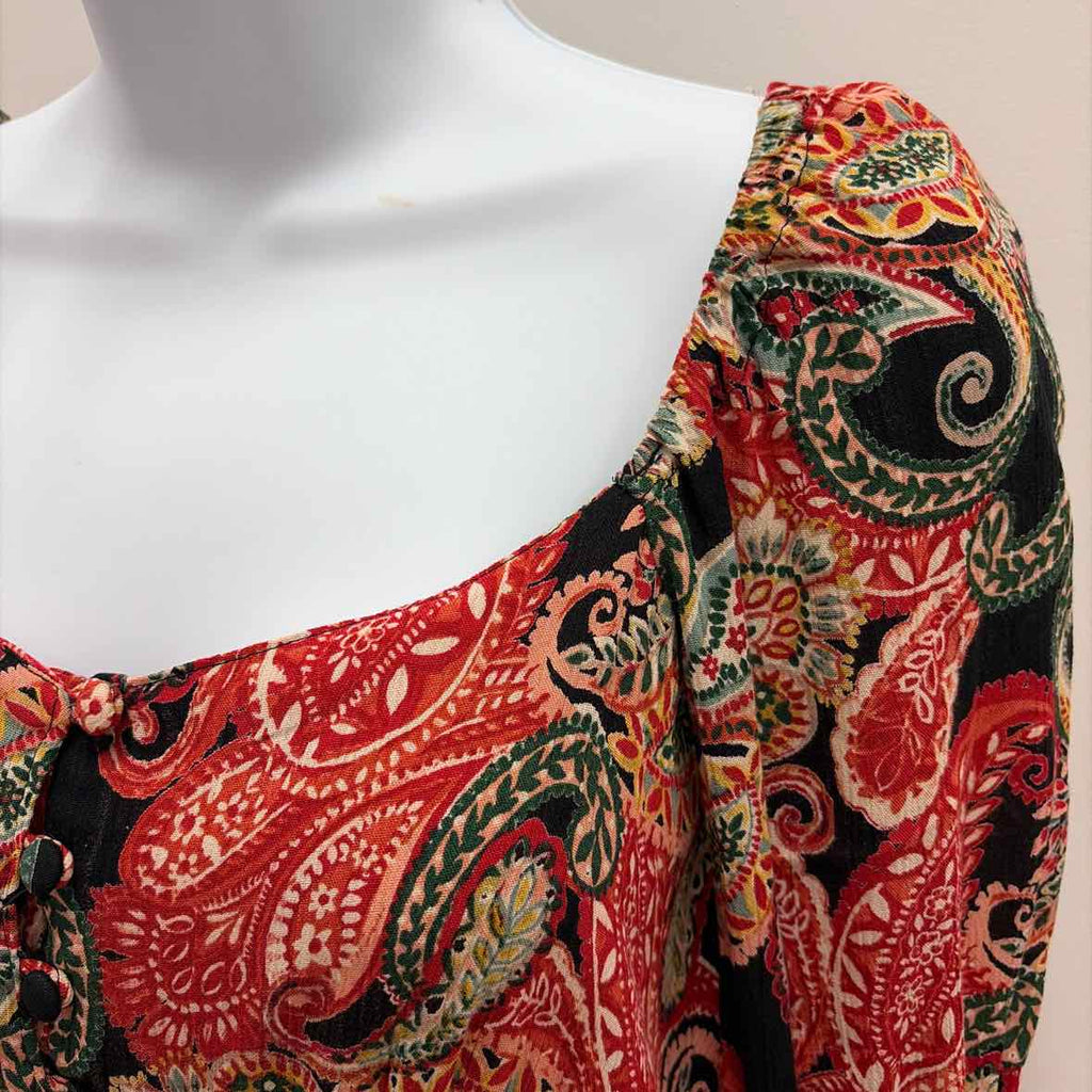 Angie Size M Red Black Preloved Dress