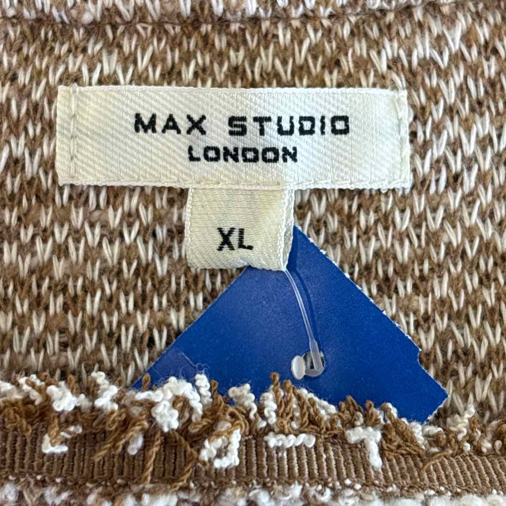 Max Studio Size XL Beige Knit Preloved Sleeveless