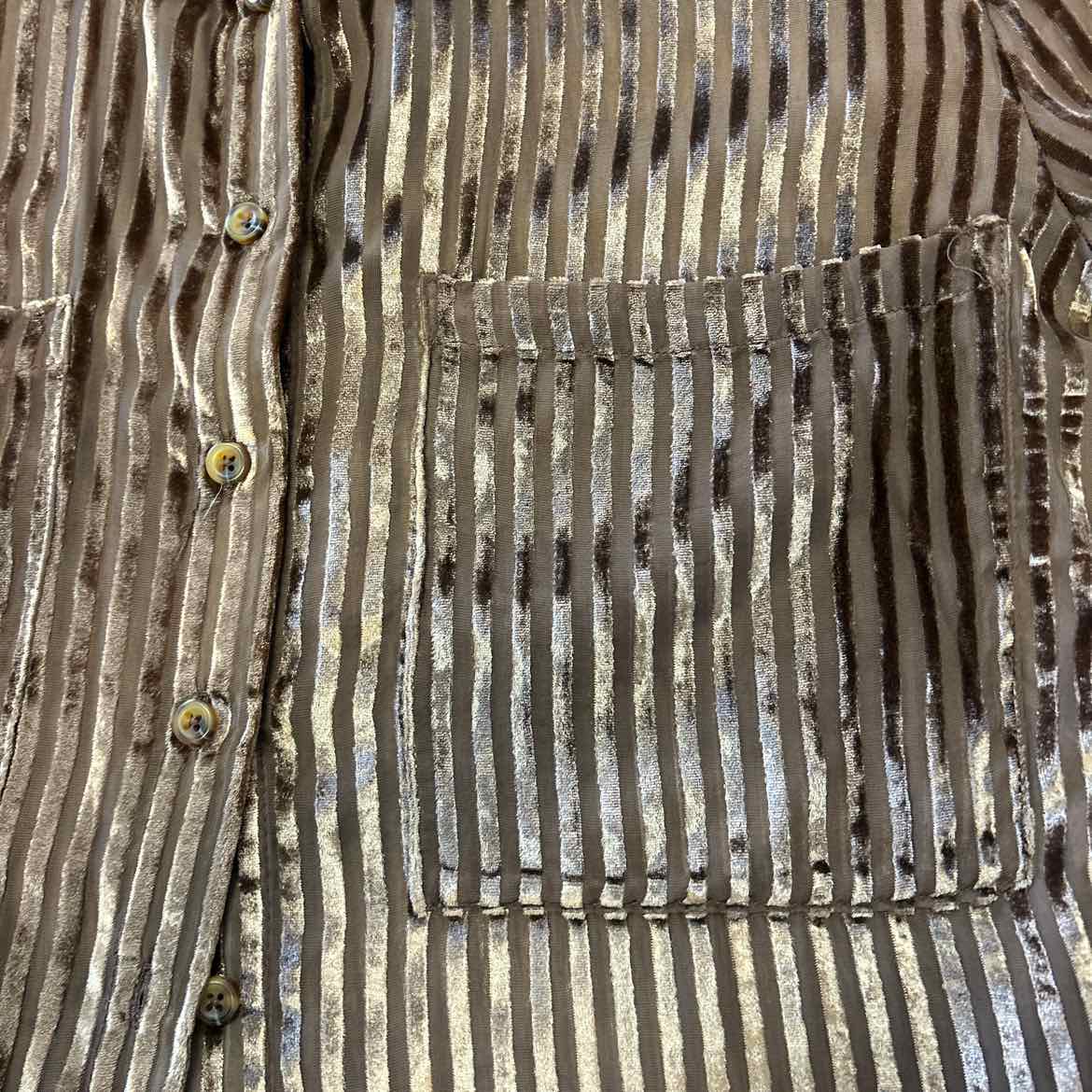Pilcro Size L Brown Preloved Button Down LS