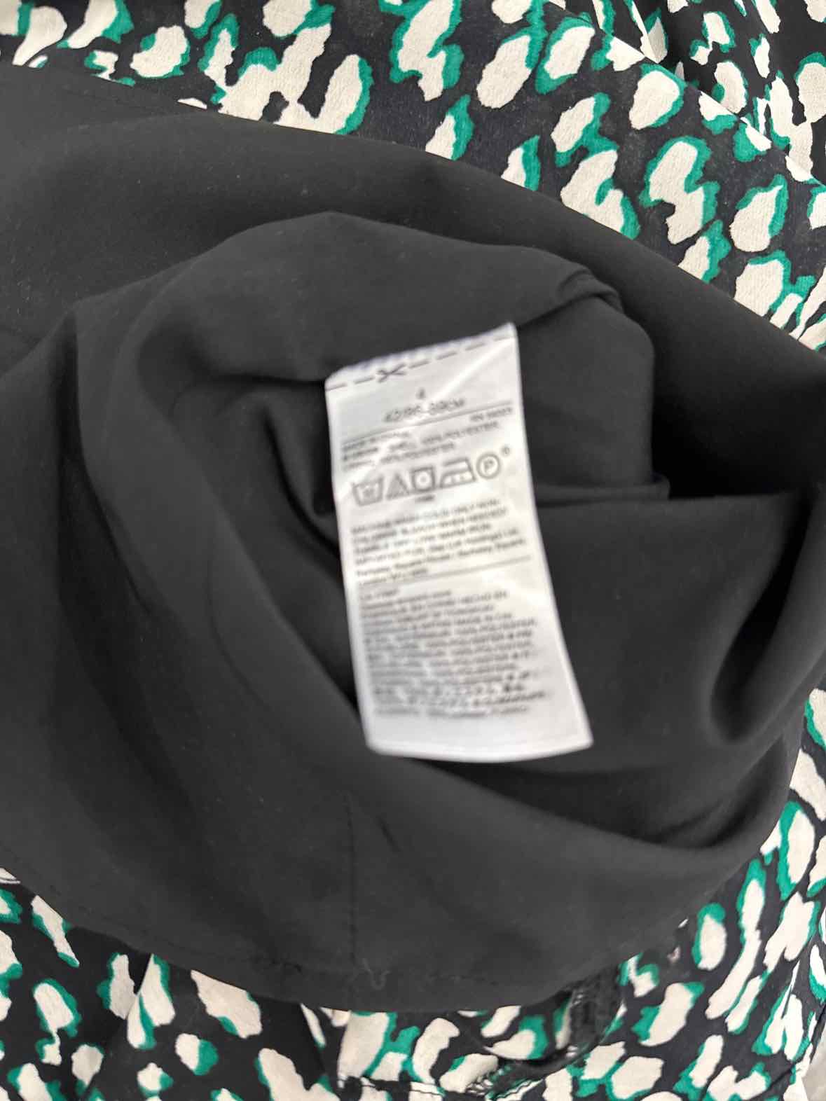 Banana Republic Size 4 Black/Green Preloved Dress