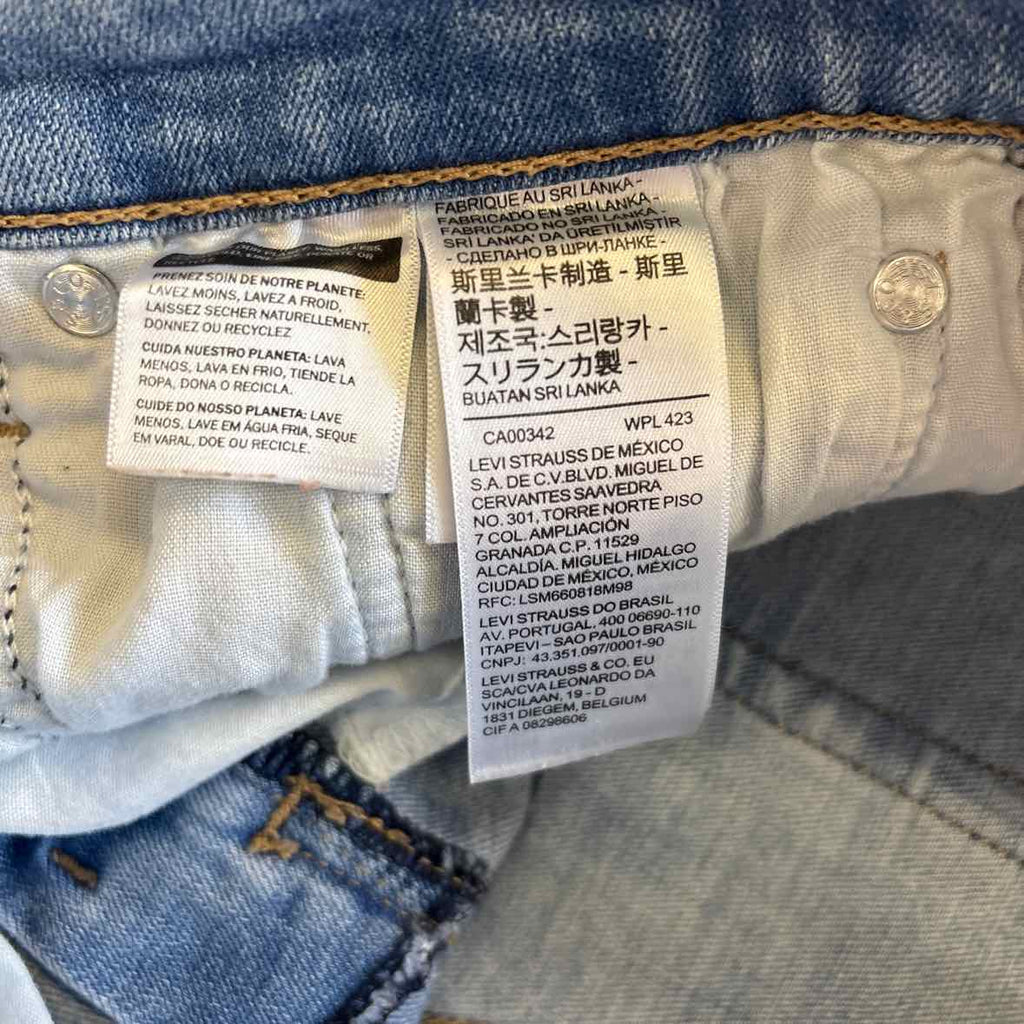 Levi's Women Size 28 Blue Denim Preloved Shorts