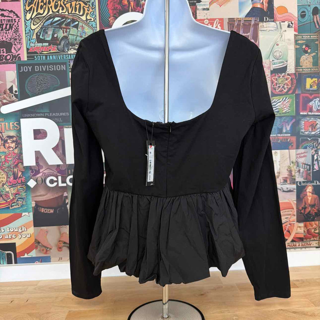 Steve Madden Size XL Avielle Top Black